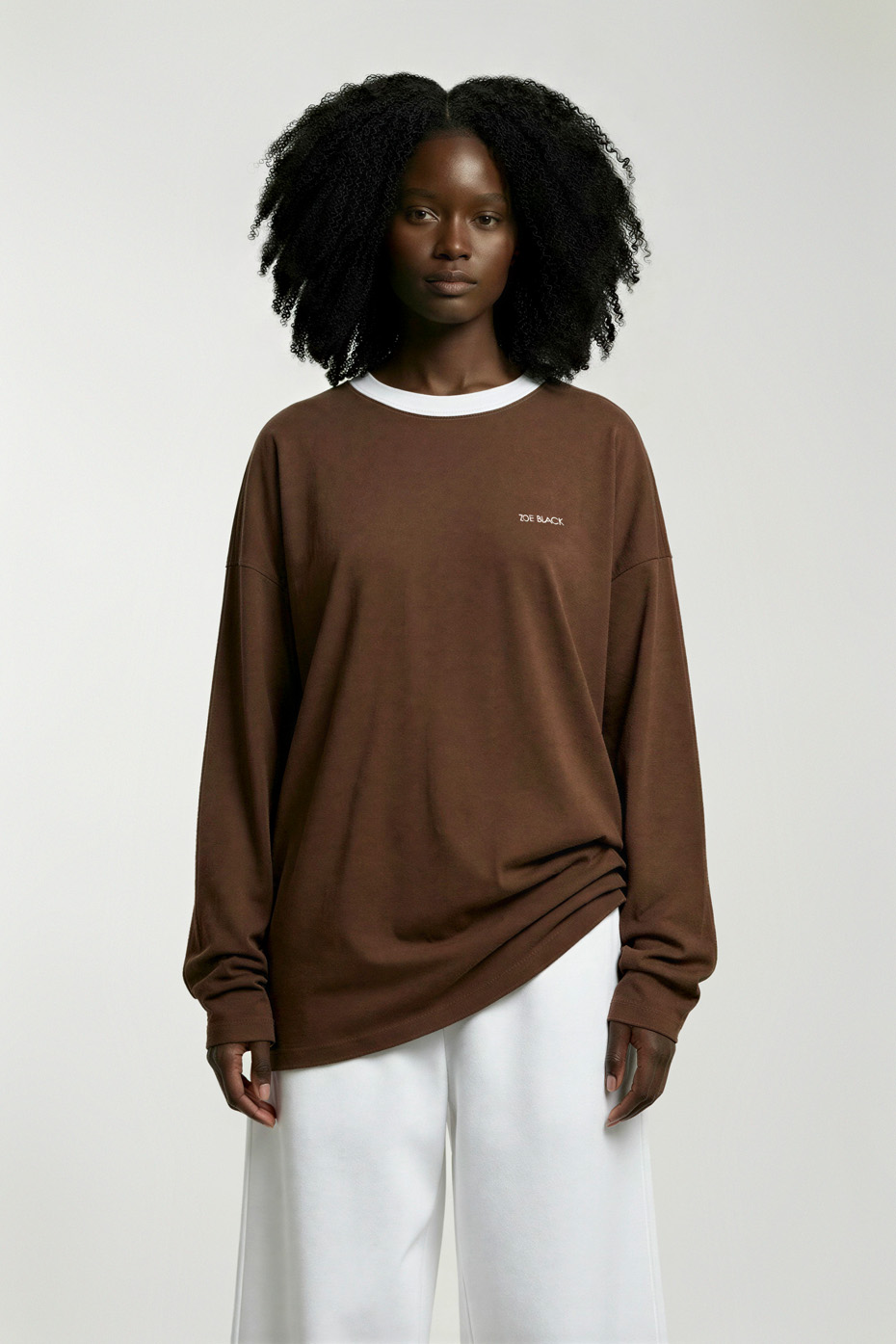 ΜΠΛΟΥΖΑ ΒΑΜΒΑΚΕΡΗ OVERSIZED ΜΕ ΚΕΝΤΗΜΑ