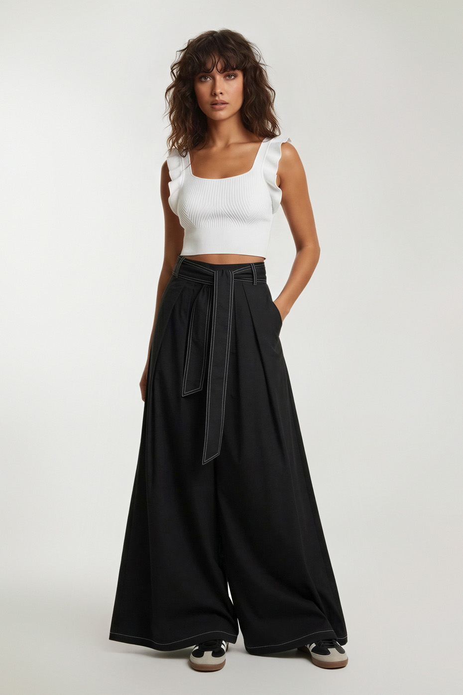 ΠΑΝΤΕΛΟΝΑ WIDE LEG ΜΕ ΠΙΕΤΕΣ
