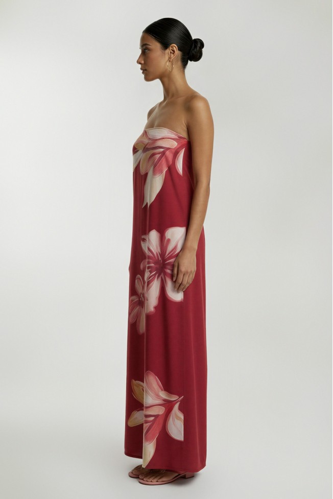 ΦΟΡΕΜΑ ΜΑΞΙ STRAPLESS ΦΛΟΡΑΛ