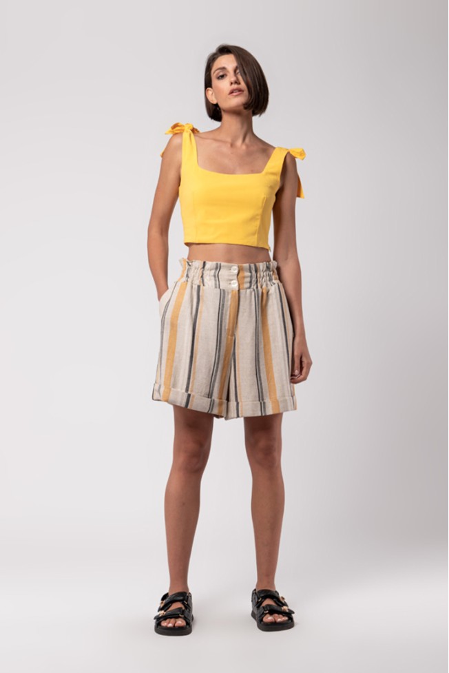 CROP TOP ΜΕ ΤΙΡΑΝΤΕΣ
