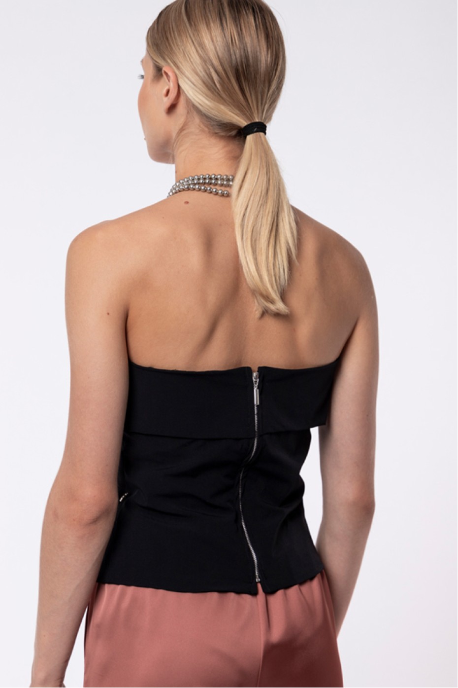 ΜΠΛΟΥΖΑ STRAPLESS ZOE BLACK