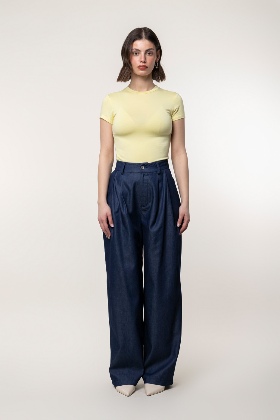 ΠΑΝΤΕΛΟΝΙ DENIM WIDE LEG ΜΕ ΠΙΕΤΕΣ
